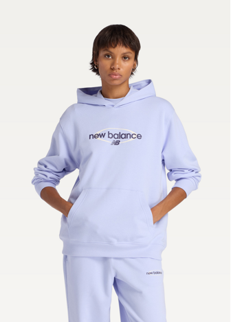 Худі жіноче New Balance Sport Graphic Relaxed бузкового кольору