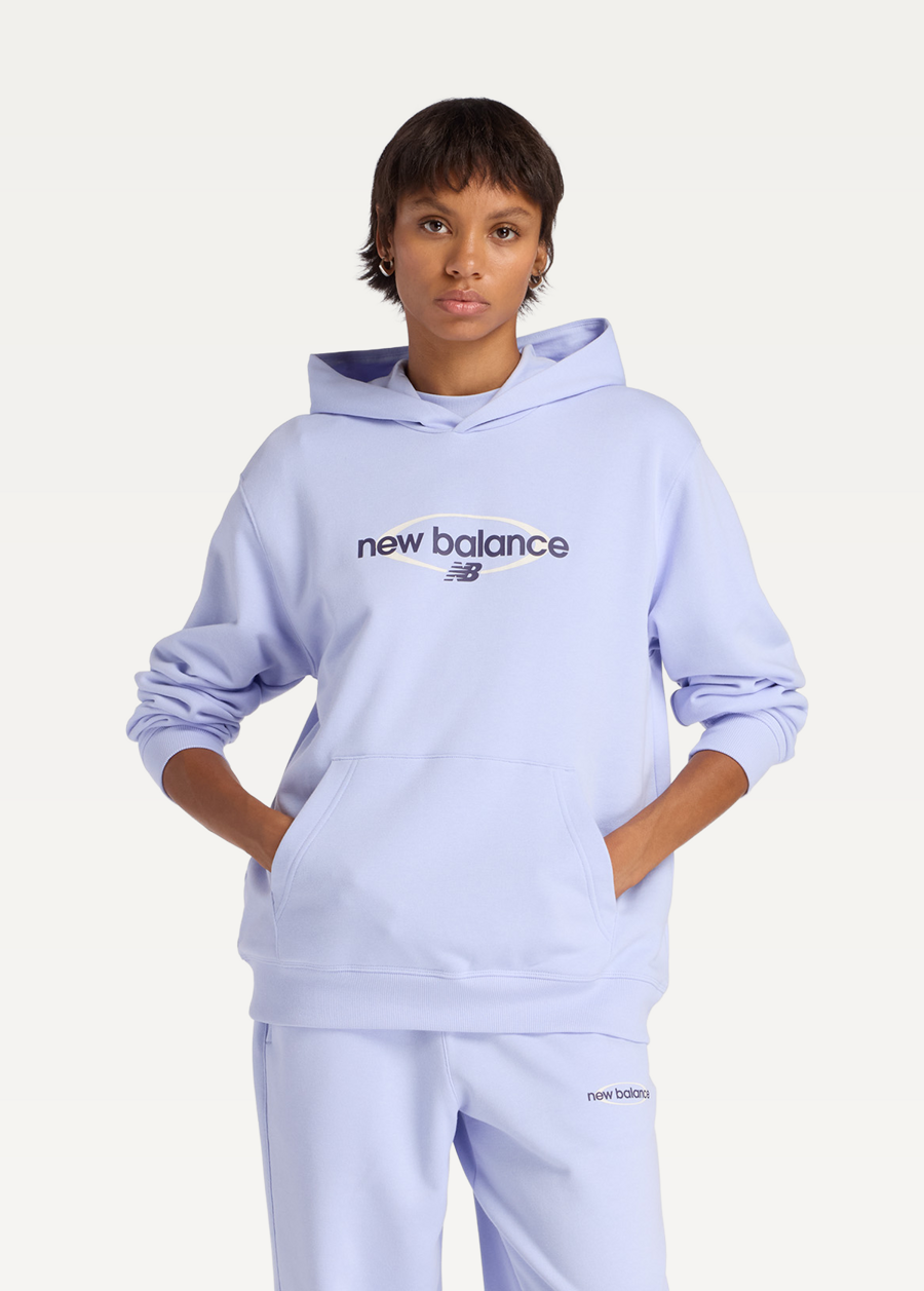 Худі жіноче New Balance Sport Graphic Relaxed бузкового кольору