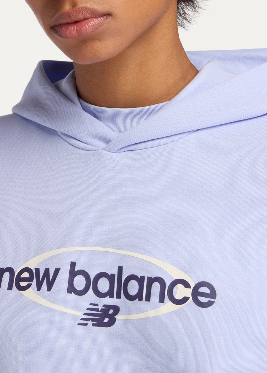 Худі жіноче New Balance Sport Graphic Relaxed бузкового кольору