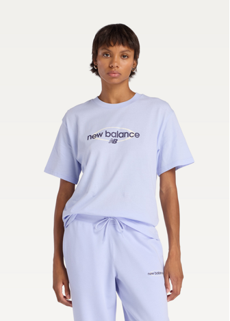 Футболка жіноча New Balance Sport Relaxed Graphic бузкового кольору