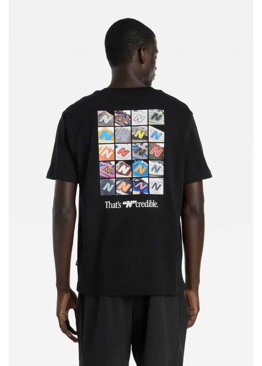 Футболка чоловіча New Balance N Collage чорного кольору