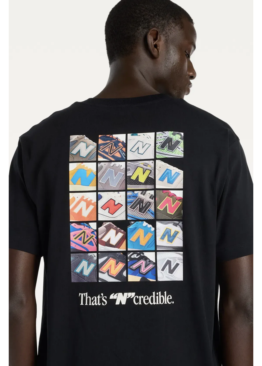 Футболка чоловіча New Balance N Collage чорного кольору