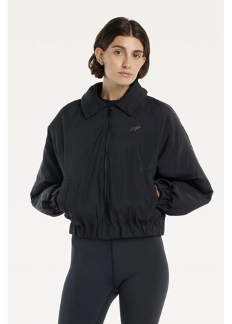 Куртка-бомбер женская Woven Bomber Jacket черного цвета