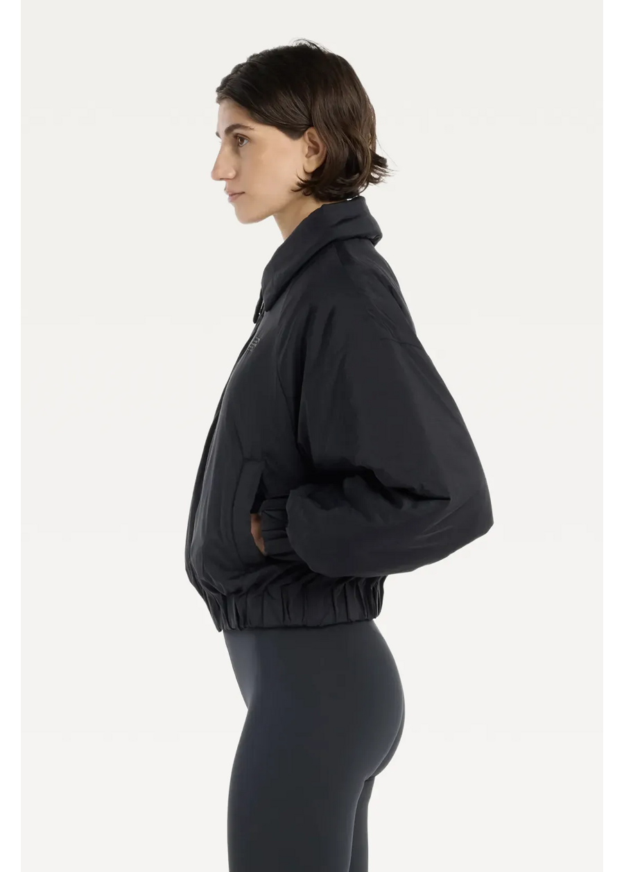 Куртка-бомбер женская Woven Bomber Jacket черного цвета