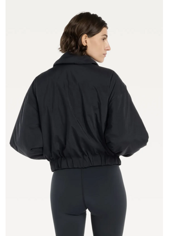 Куртка-бомбер женская Woven Bomber Jacket черного цвета