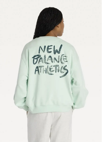 Світшот жіночий New Balance Visibly Loved Crew м'ятного кольору