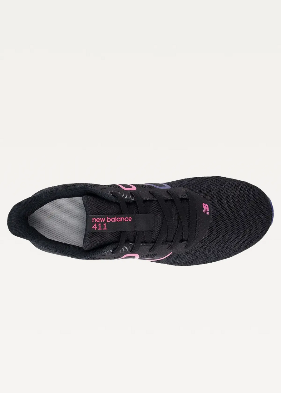 Кросівки жіночі New Balance 411 чорного кольору рожевий