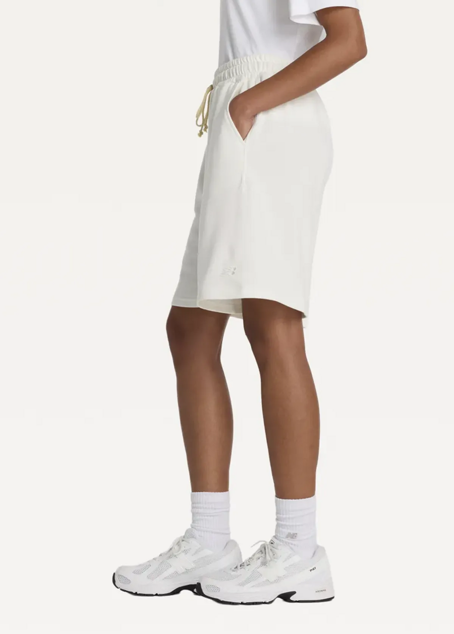 Шорти жіночі New Balance Coastal Fleece Bermuda Short молочного кольору