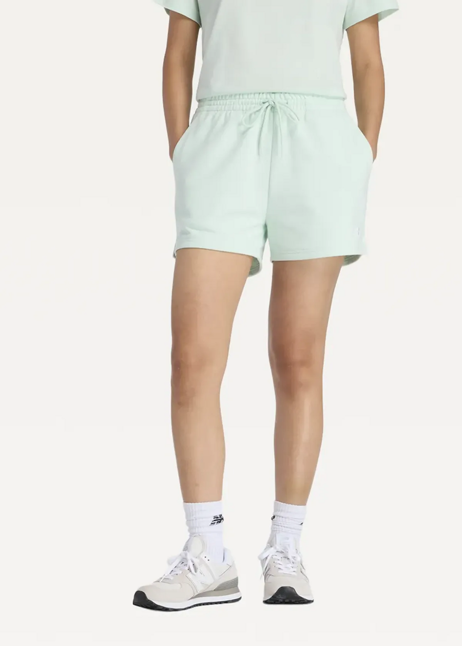 Шорти жіночі New Balance Sport Essentials French Terry м'ятного кольору