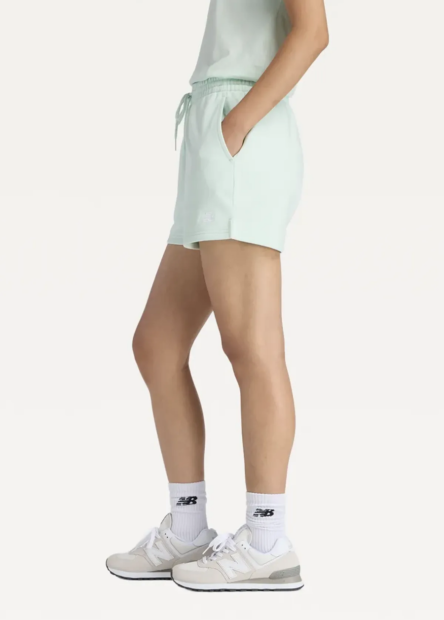 Шорти жіночі New Balance Sport Essentials French Terry м'ятного кольору