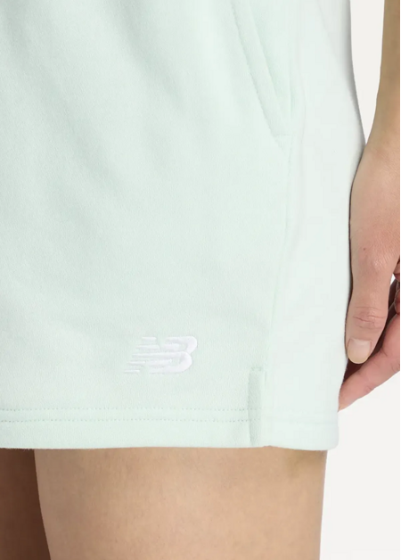 Шорти жіночі New Balance Sport Essentials French Terry м'ятного кольору