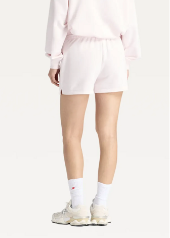Шорти жіночі New Balance Sport Essentials French Terry світло-рожевого кольору