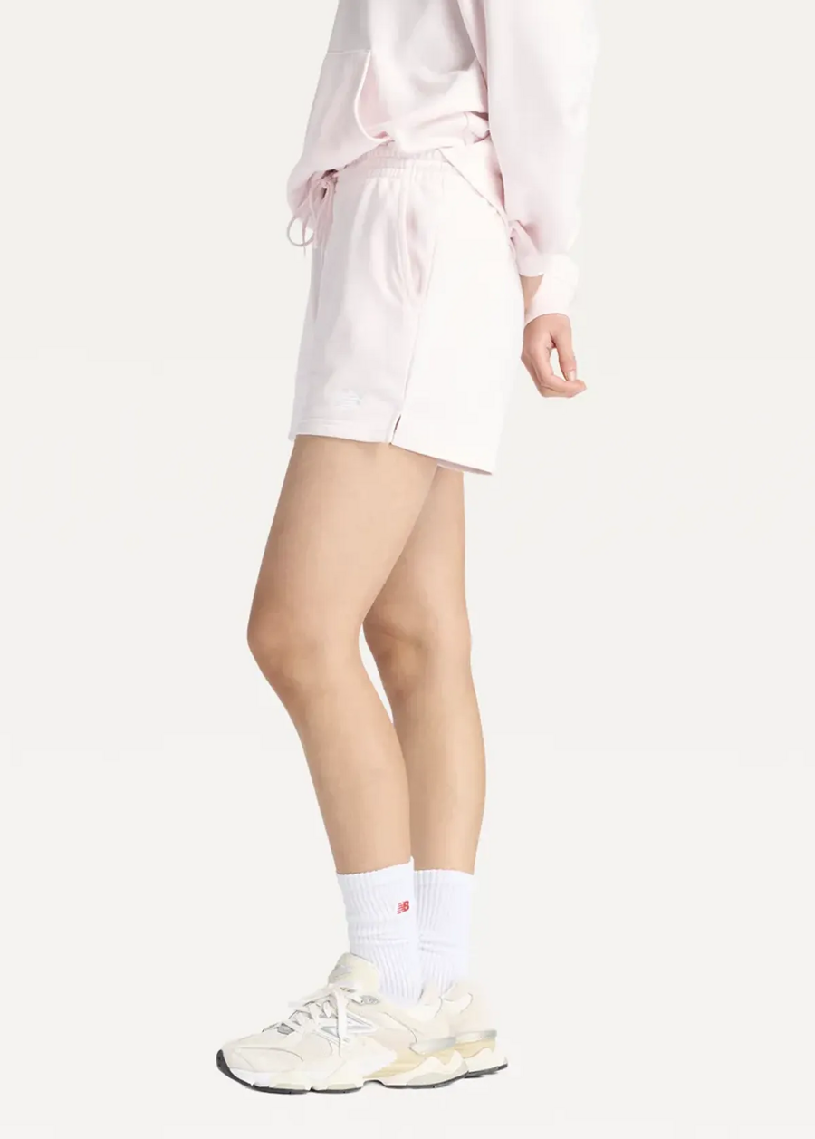 Шорти жіночі New Balance Sport Essentials French Terry світло-рожевого кольору