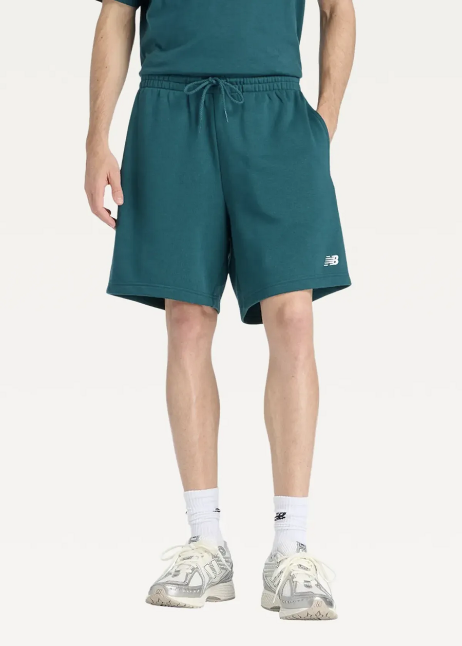 Шорти чоловічі New Balance Sport Essentials French Terry 7" зеленого кольору