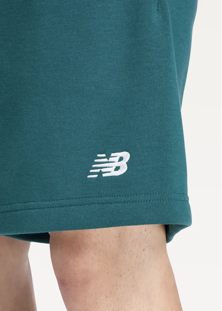 Шорти чоловічі New Balance Sport Essentials French Terry 7" зеленого кольору