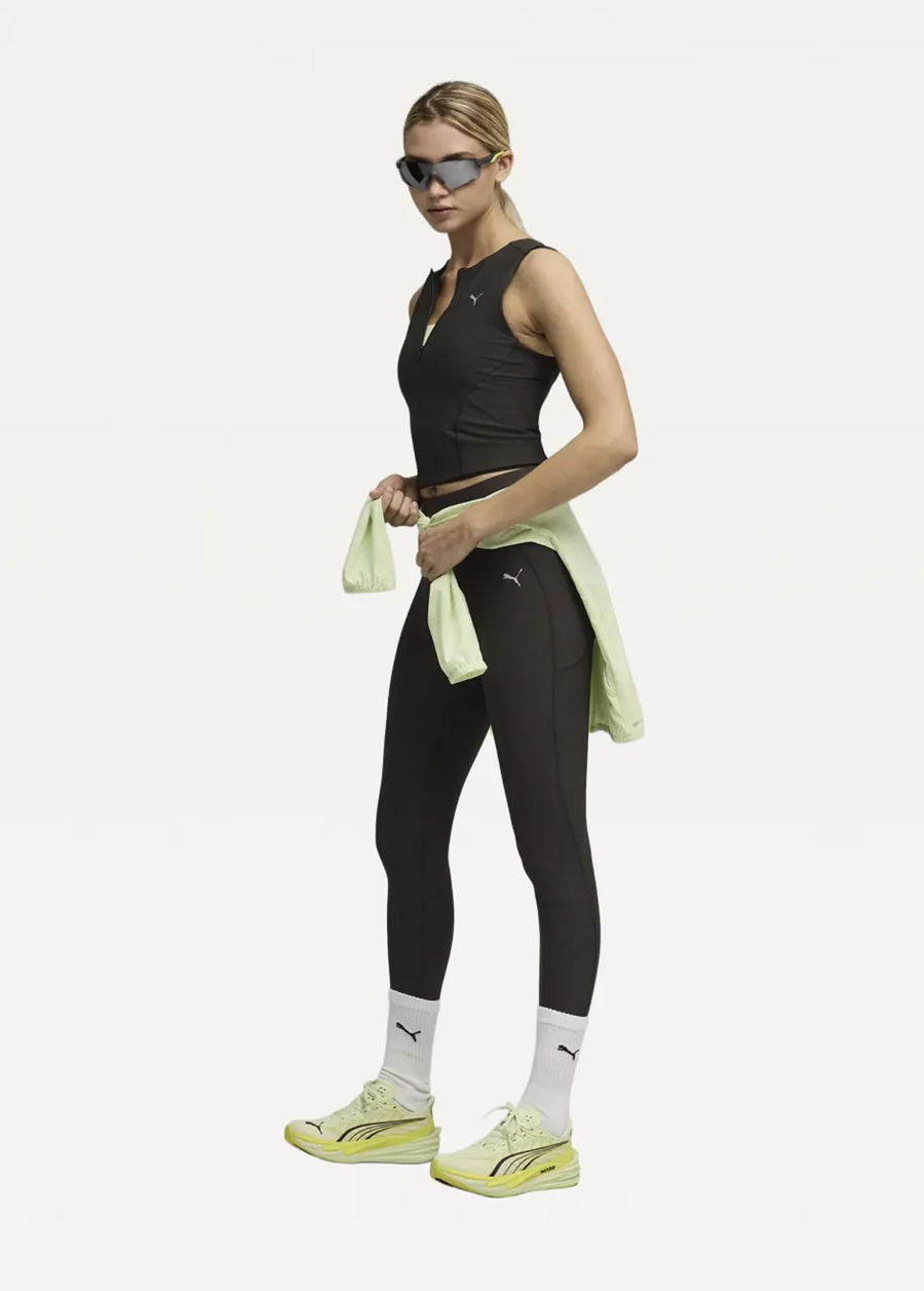 Топ женский спортивный PUMA W RUN LIGHTSTRIDE CROP TOP черного цвета