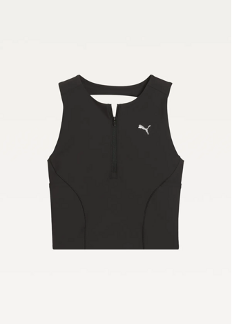 Топ женский спортивный PUMA W RUN LIGHTSTRIDE CROP TOP черного цвета