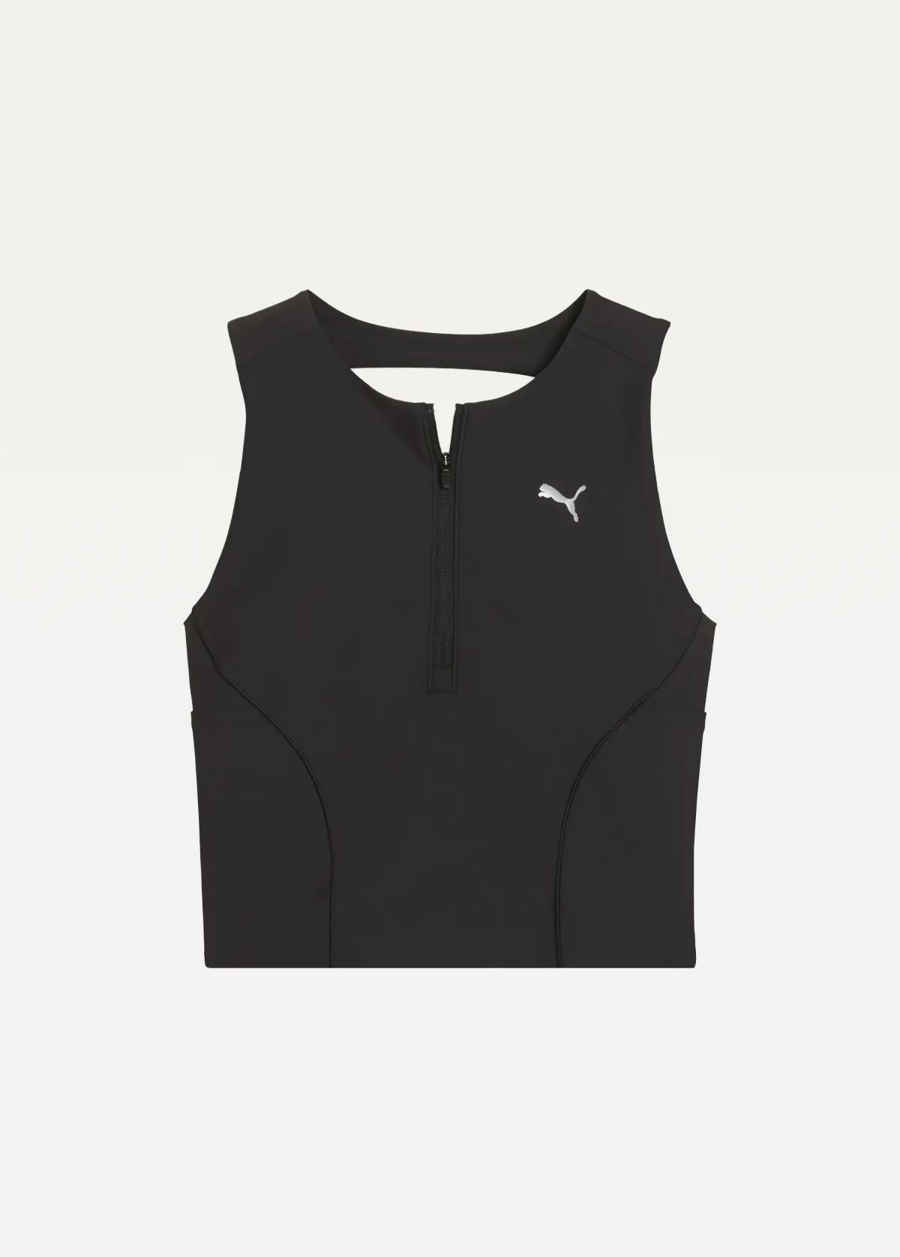 Топ женский спортивный PUMA W RUN LIGHTSTRIDE CROP TOP черного цвета