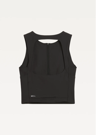 Топ женский спортивный PUMA W RUN LIGHTSTRIDE CROP TOP черного цвета