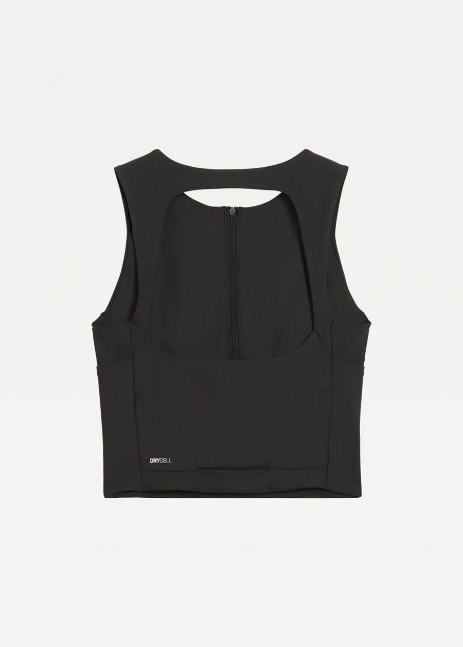 Топ женский спортивный PUMA W RUN LIGHTSTRIDE CROP TOP черного цвета
