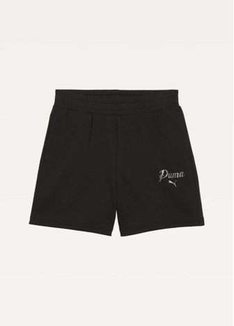 Спортивні шорти жіночі PUMA ESS SCRIPT High-Waist Shorts чорного кольору