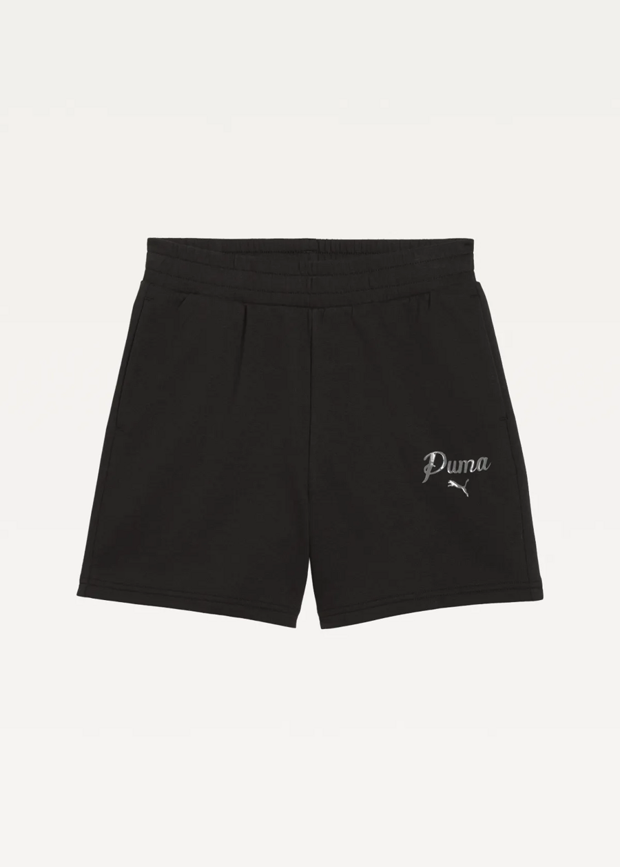 Спортивні шорти жіночі PUMA ESS SCRIPT High-Waist Shorts чорного кольору