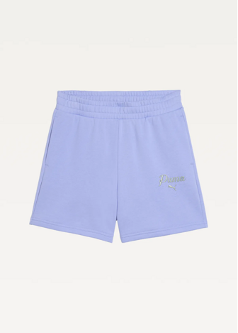 Спортивні шорти жіночі PUMA ESS SCRIPT High-Waist Shorts Intense Lavender