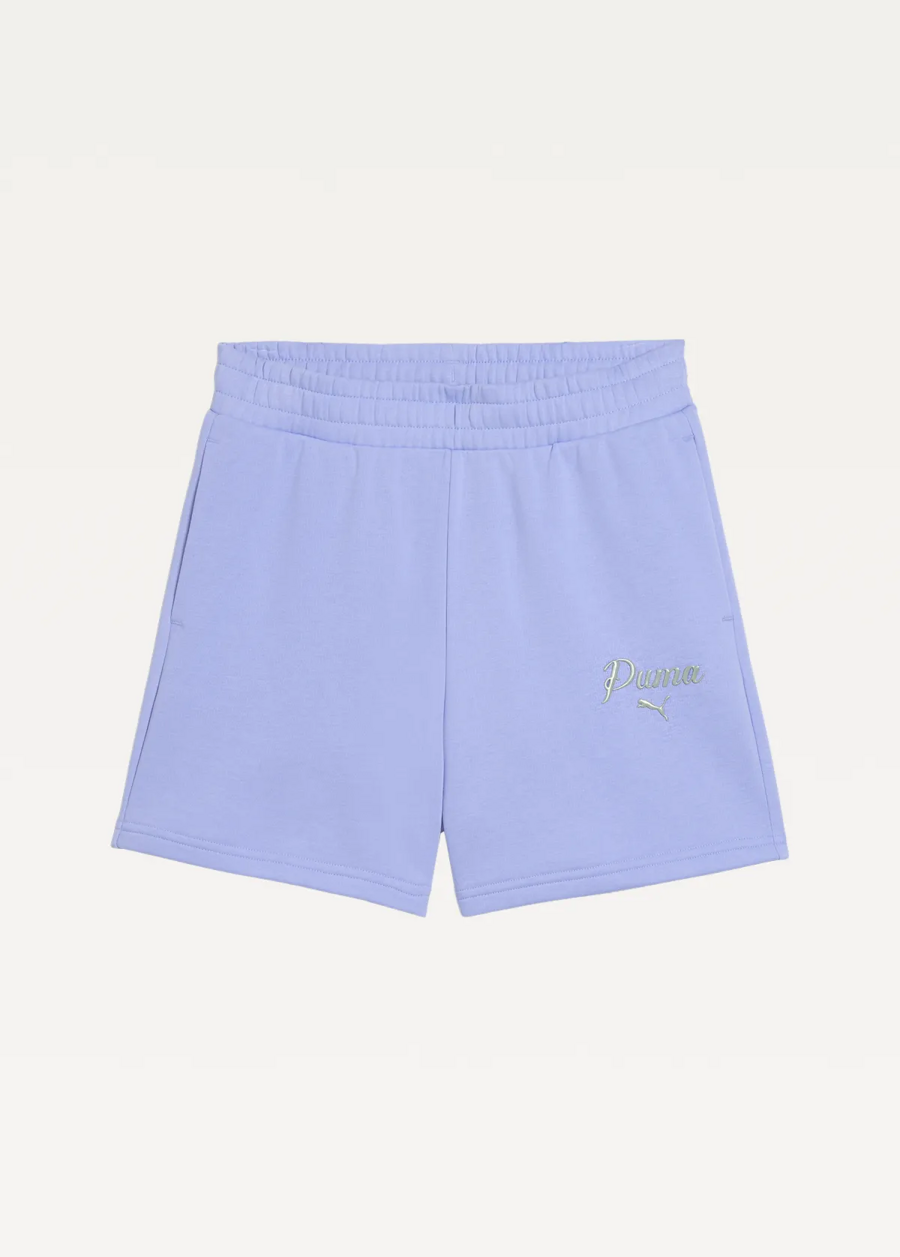 Спортивні шорти жіночі PUMA ESS SCRIPT High-Waist Shorts Intense Lavender