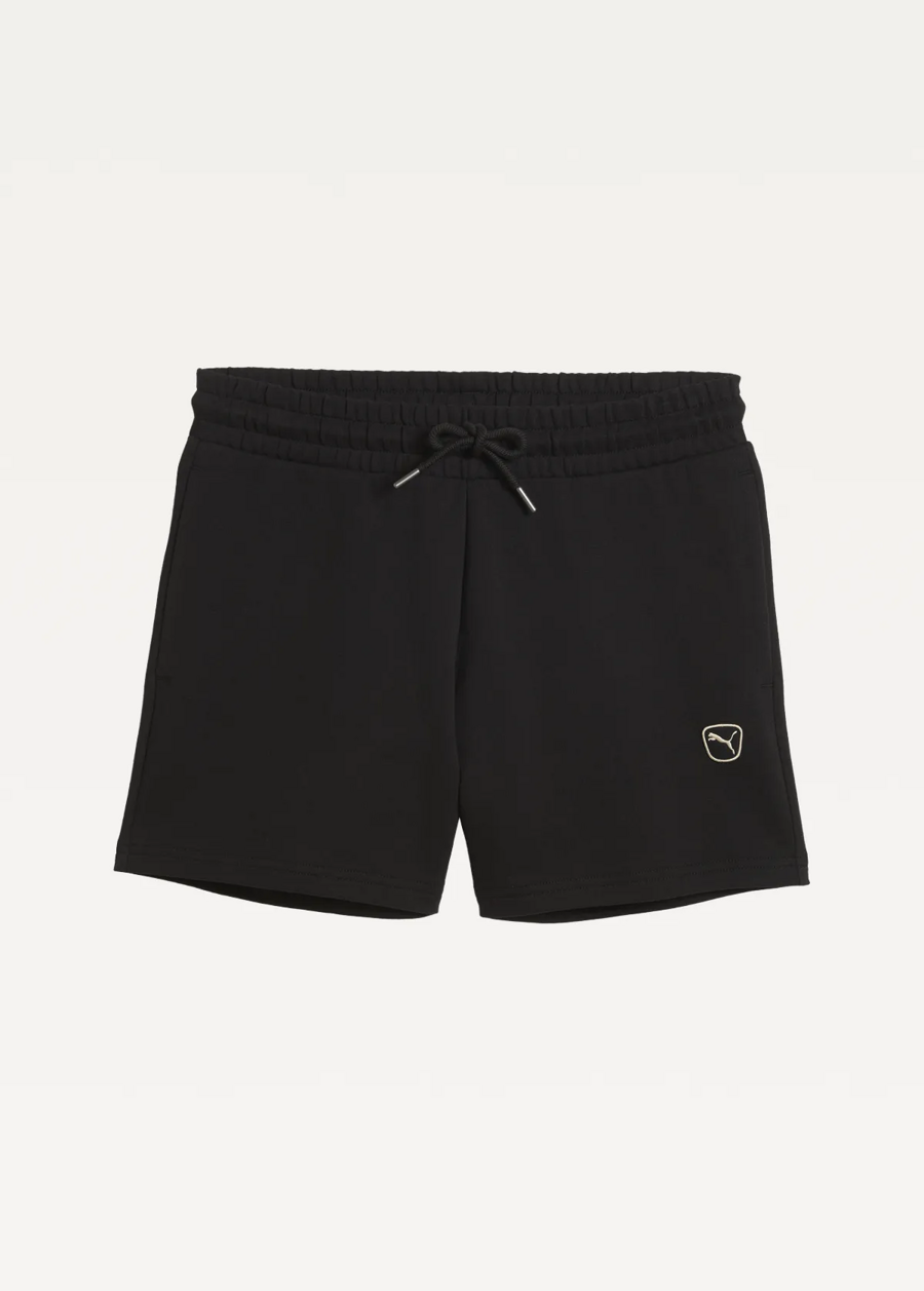 Спортивні шорти жіночі PUMA ESS ELEVATED Mid-Rise Shorts чорного кольору
