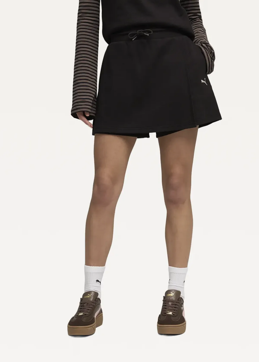 Юбка спортивная женская PUMA CLASS High-Waist Skort черного цвета
