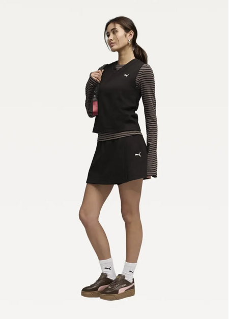 Юбка спортивная женская PUMA CLASS High-Waist Skort черного цвета
