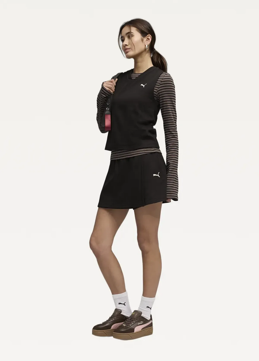 Юбка спортивная женская PUMA CLASS High-Waist Skort черного цвета