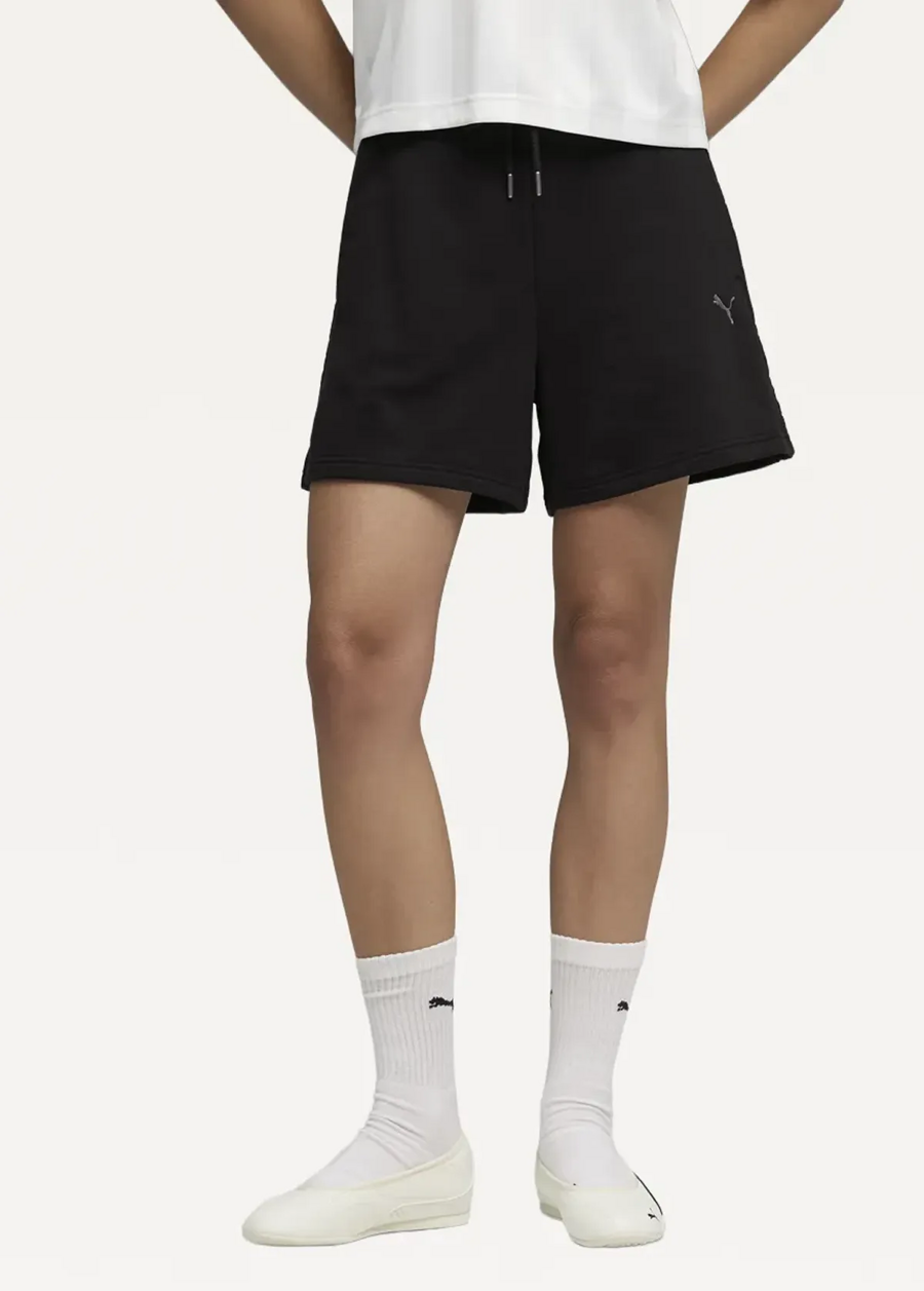 Спортивні шорти жіночі PUMA HER High-Waist Shorts Black чорного кольору