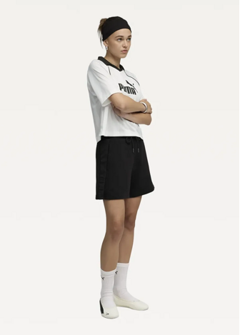 Спортивні шорти жіночі PUMA HER High-Waist Shorts Black чорного кольору
