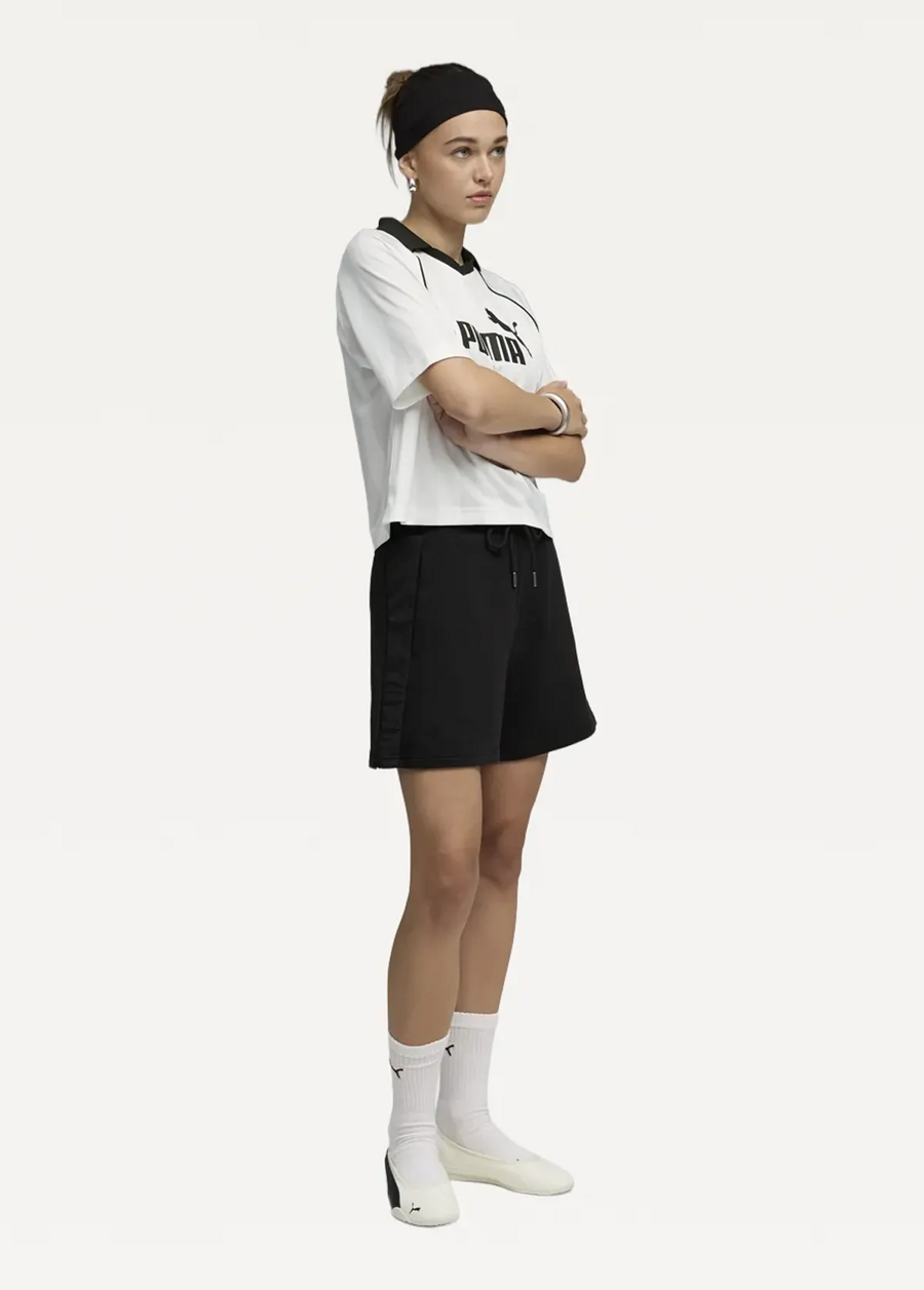 Спортивні шорти жіночі PUMA HER High-Waist Shorts Black чорного кольору