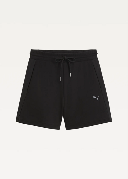 Спортивні шорти жіночі PUMA HER High-Waist Shorts Black чорного кольору