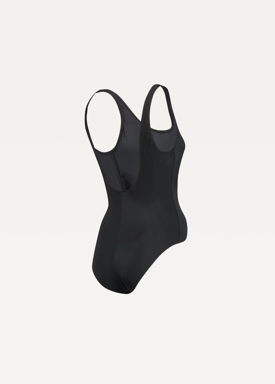 Спортивный купальник женский PUMA SWIM WOMEN SWIMSUIT 1P черного цвета