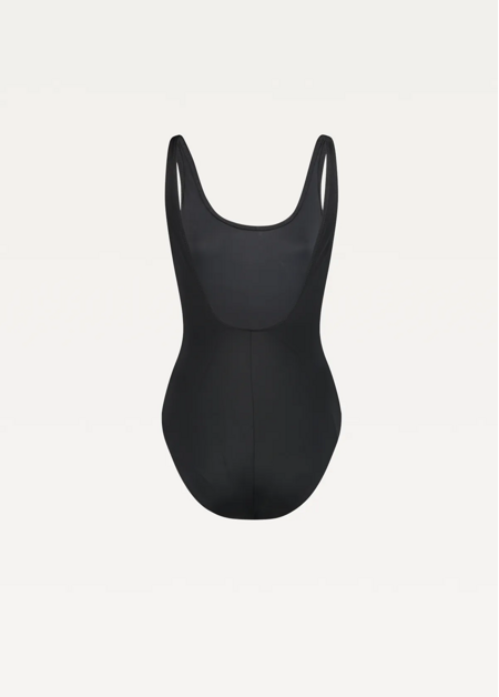 Спортивный купальник женский PUMA SWIM WOMEN SWIMSUIT 1P черного цвета