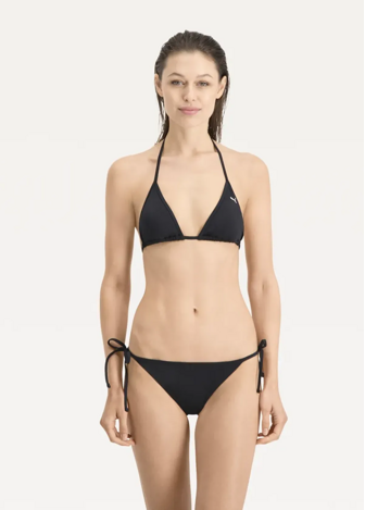 Плавки купальник жіночі PUMA SWIM WOMEN SIDE TIE BIK чорного кольору