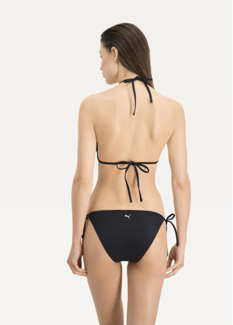 Плавки купальник жіночі PUMA SWIM WOMEN SIDE TIE BIK чорного кольору