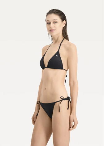 Плавки купальник жіночі PUMA SWIM WOMEN SIDE TIE BIK чорного кольору