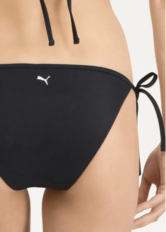 Плавки купальник жіночі PUMA SWIM WOMEN SIDE TIE BIK чорного кольору