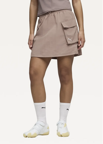Юбка спортивная женская PUMA WARDROBE ESS WV Cargo Skirt Sandstone