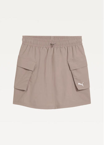 Юбка спортивная женская PUMA WARDROBE ESS WV Cargo Skirt Sandstone