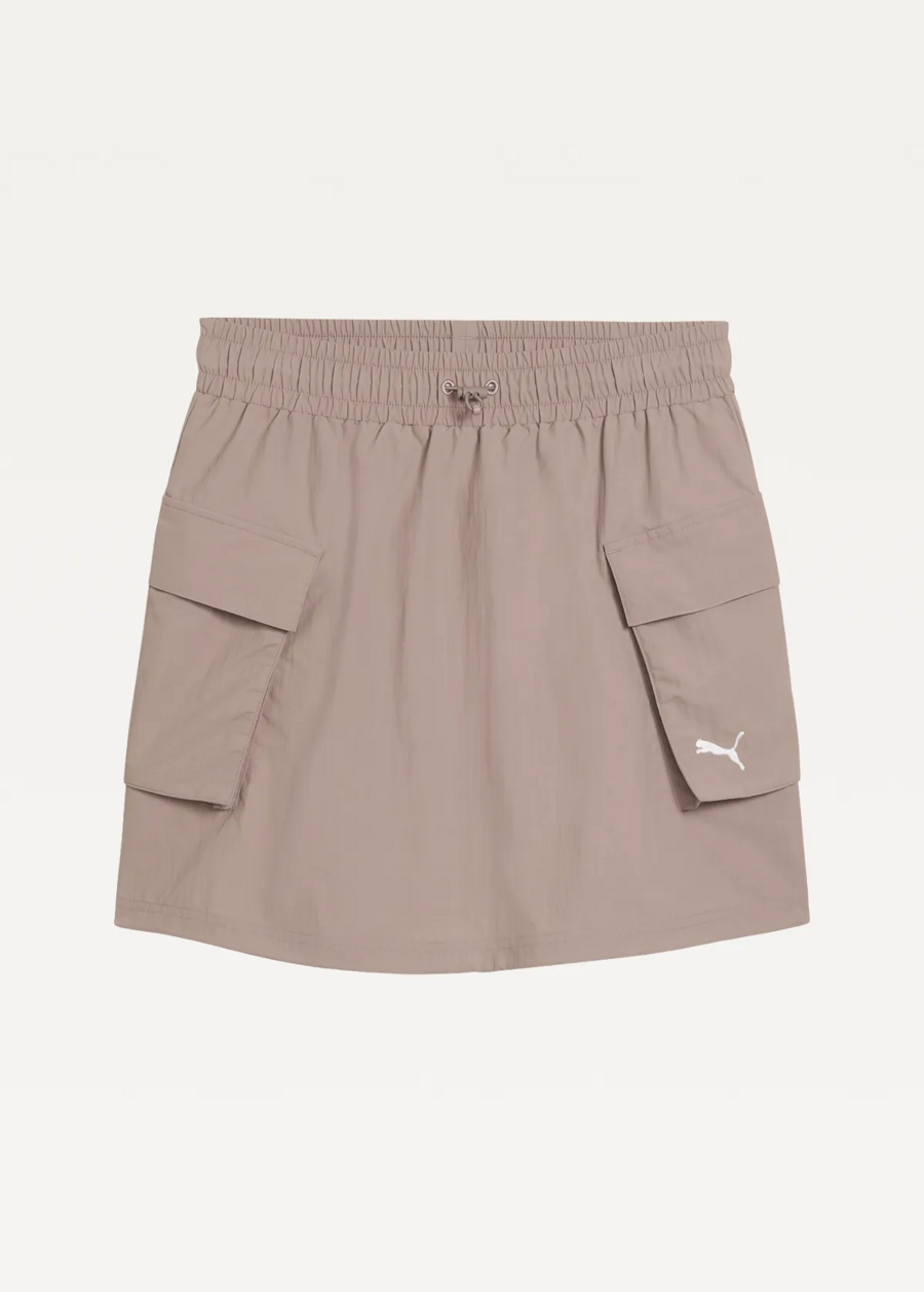 Юбка спортивная женская PUMA WARDROBE ESS WV Cargo Skirt Sandstone
