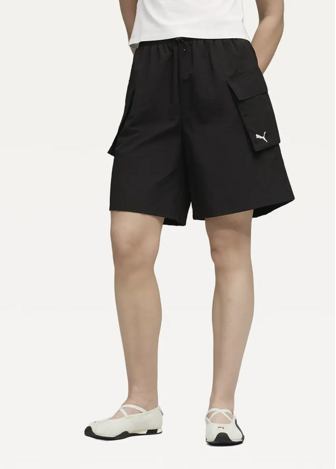 Спортивні шорти жіночі PUMA WARDROBE ESS Cargo Shorts 8 чорного кольору