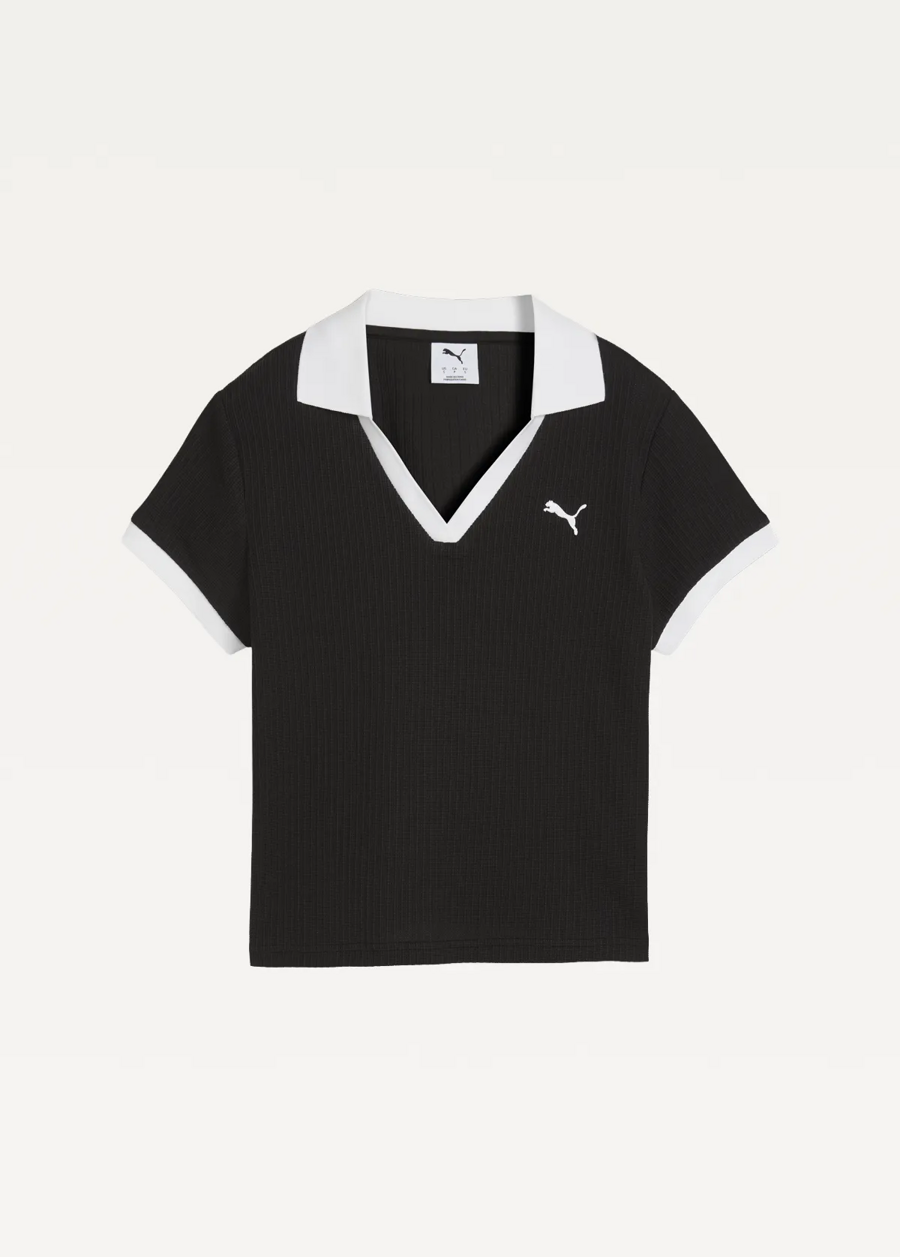 Поло жіноче PUMA WARDROBE ESS Polo чорного кольору
