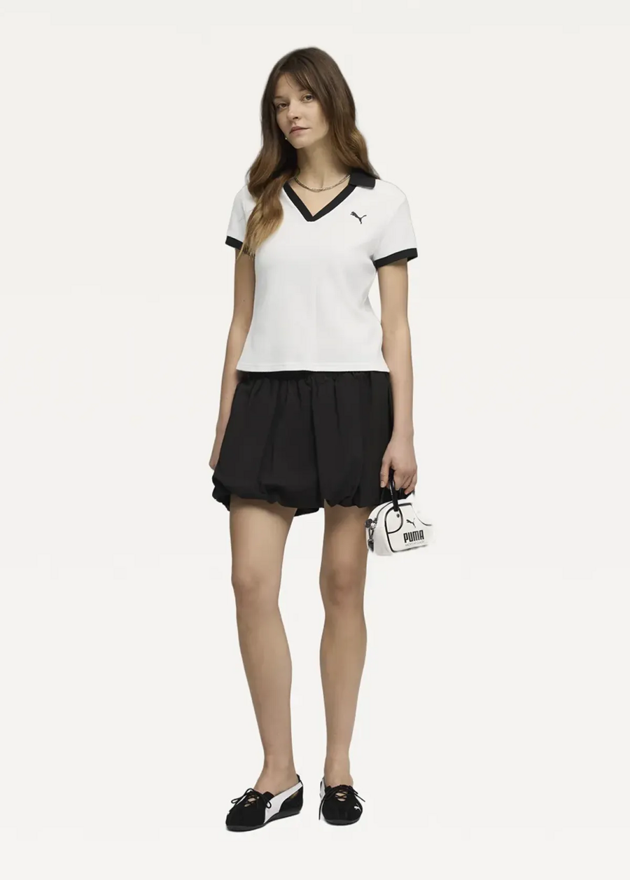 Поло жіноче PUMA WARDROBE ESS Polo білого кольору