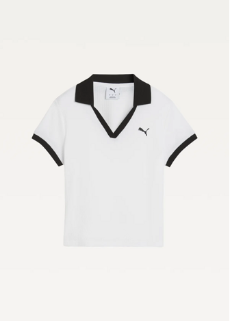 Поло жіноче PUMA WARDROBE ESS Polo білого кольору