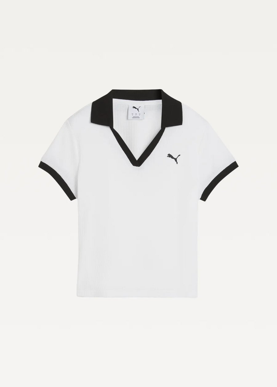 Поло жіноче PUMA WARDROBE ESS Polo білого кольору